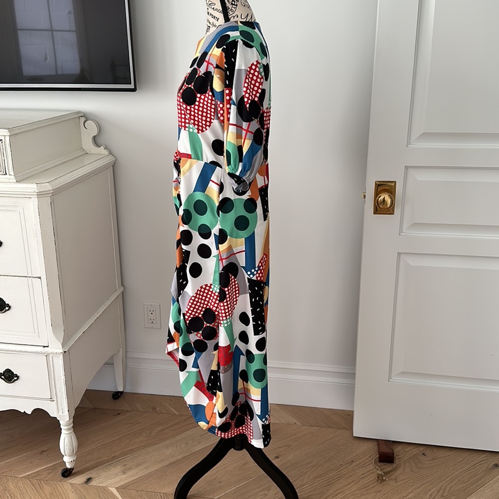 Fun Multi-Colored Print Dress - Picture 6 of 7